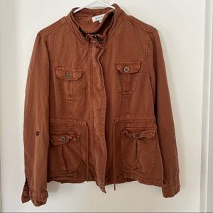 Grace & Lace brown cargo jacket small
